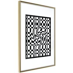 Arkiio Affisch Distorted Chessboard [Poster] 20x30 Poster